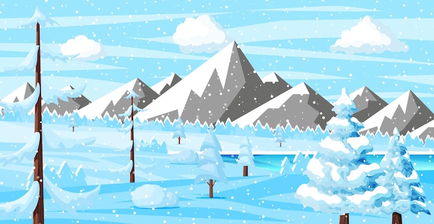 Vector winter christmas background.