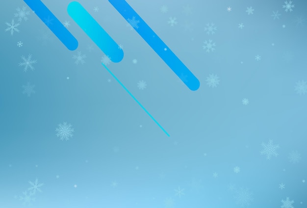 冬のクリスマススノーフレークの背景落下するシルバースノーフレークベクトル