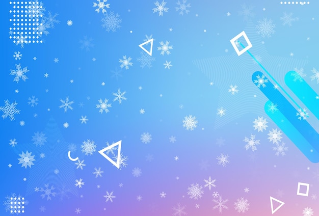 Winter christmas snowflake background  Falling snowflake vector