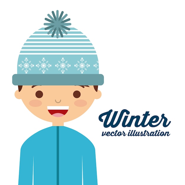 winter clothes design, vector illustration eps10 graphic 
