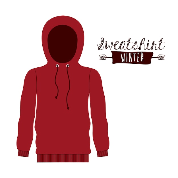 Vector winter clothing design