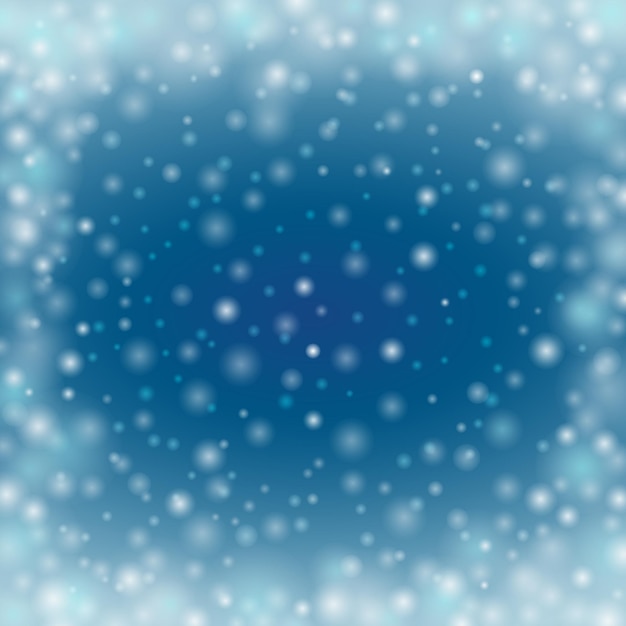 Winter defocused glowing backdrop with blur dots