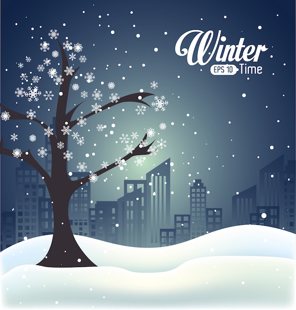 Winter design,vector illustration.