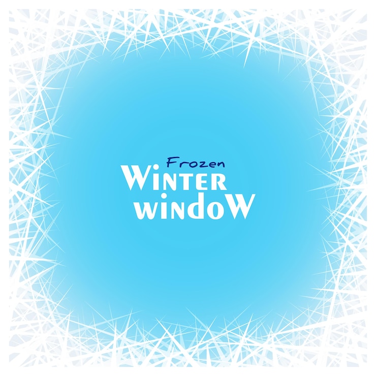 Vector winter frozen window white ice lines design decorative frame vector illustration snow crystal texture border holidays greeting invitation with grunge pattern