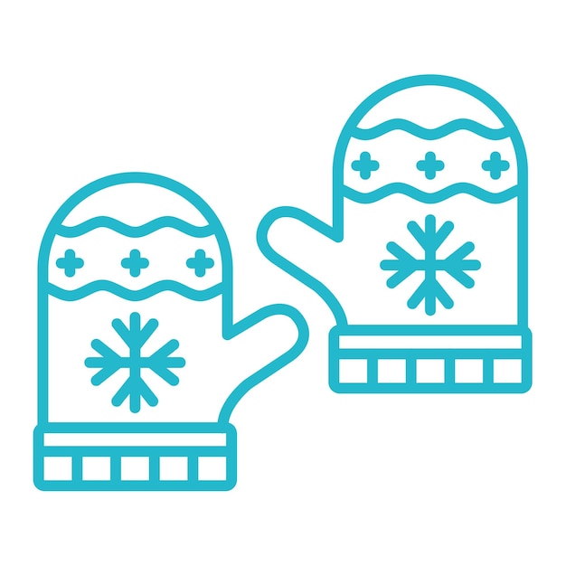 Vector winter gloves icon