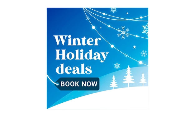 Winter Holiday Travel deals for Snow and Christmas Vacations tours and trips Post for instagram