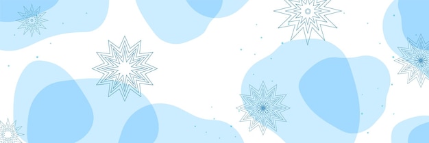 Vector winter horizontal banners vector background snowflakes dots transparent shapes