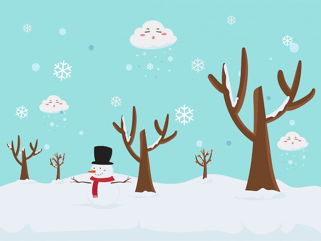 Winter illustration vector