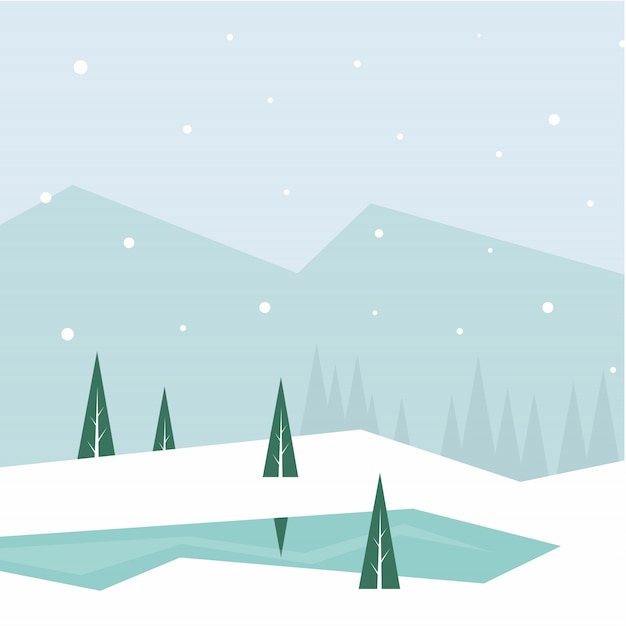 Vector winter illustration