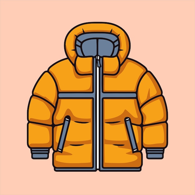 Premium Vector | Winter jacket icon vector