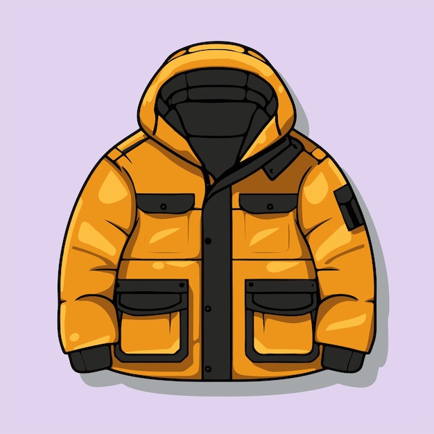 Vector winter jacket icon vector