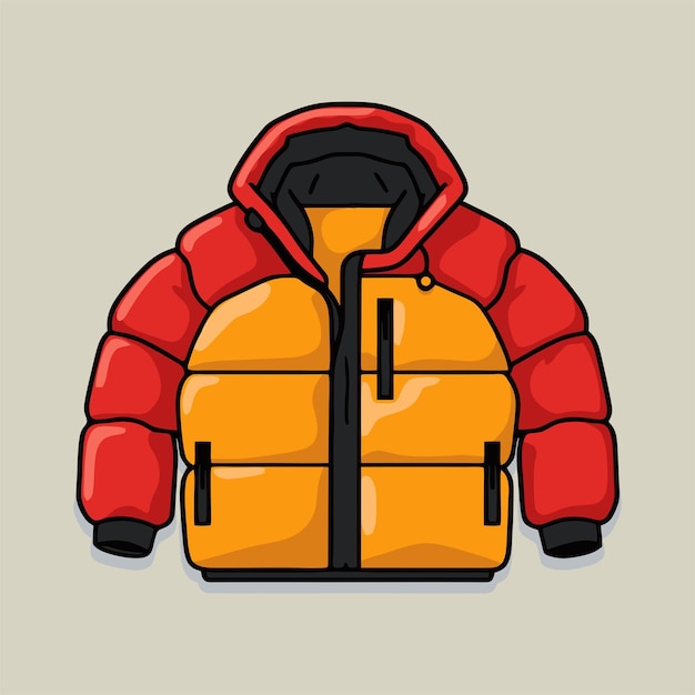 winter jacket icon vector