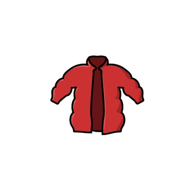 Winter jacket icon