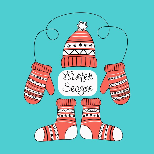 Winter knitted clothes 3