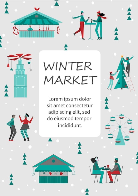 Winter market template