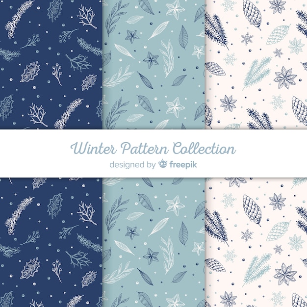 Winter patroon collectie