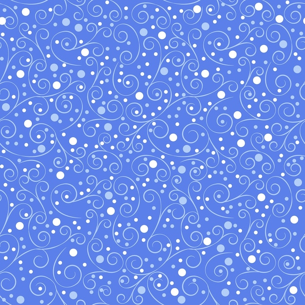 Winter pattern blue