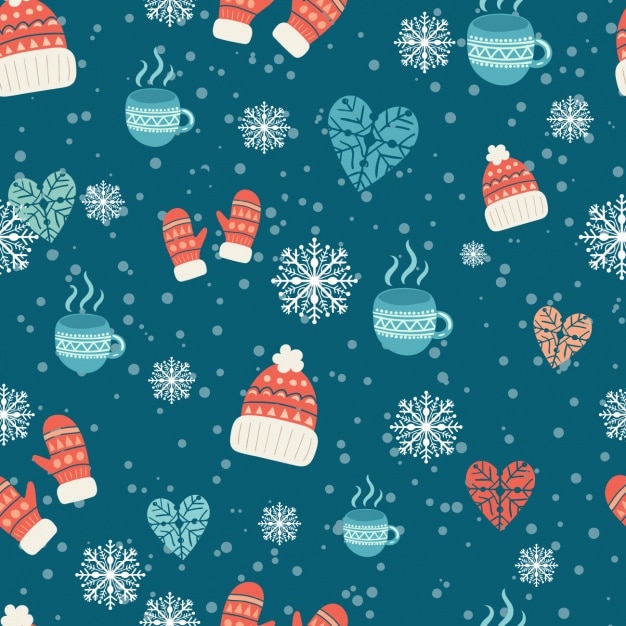 Vector winter pattern design