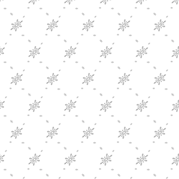 Winter pattern. Snowflakes. Black and white. Gift packaging.