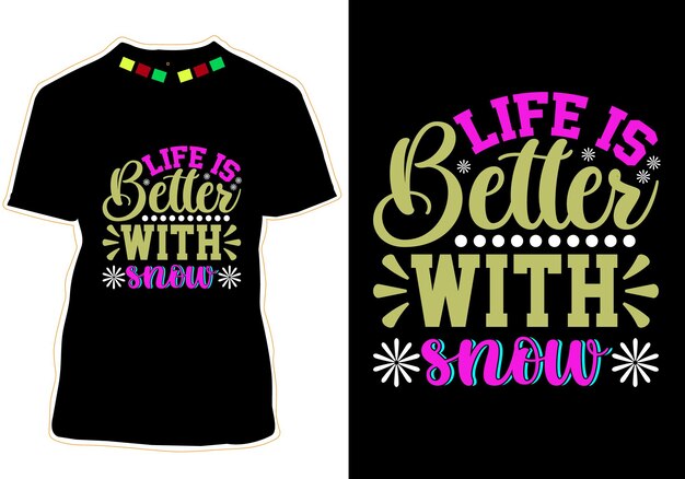 winter quotes t-shirt design vector