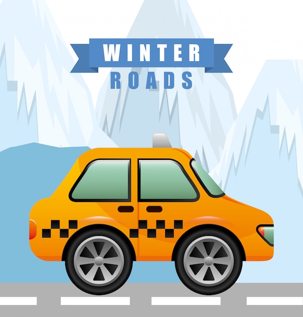 winter roads design 