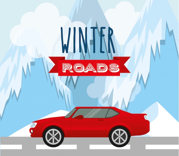 Vector winter roads design