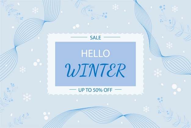 Vector winter sale 2