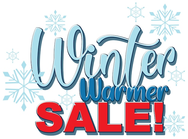 Winter sale banner template