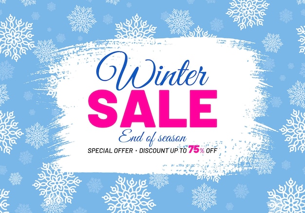Winter sale end of season flyer