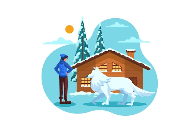 Vector winter scene creator