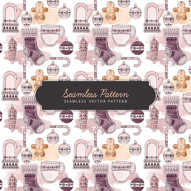 Winter seamless pattern