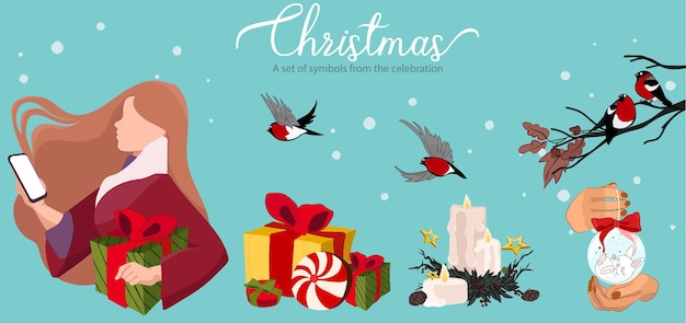 Winter Season Holidays, Corporate Party Event Celebration Web Banner Template.