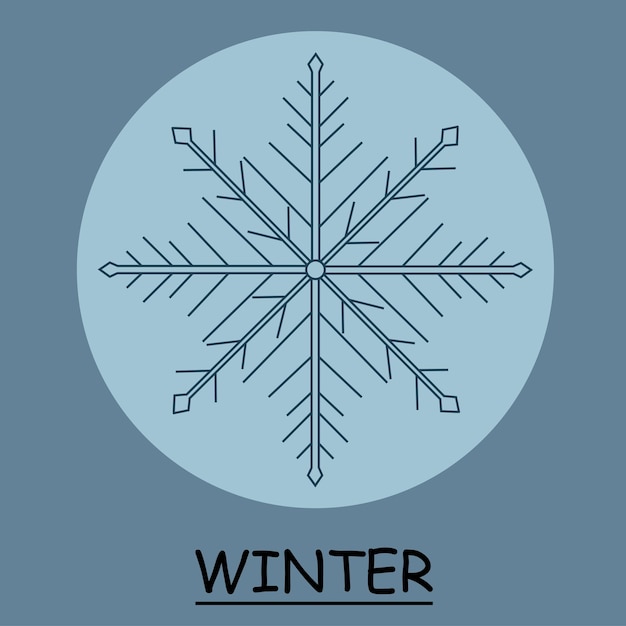 winter season logo template