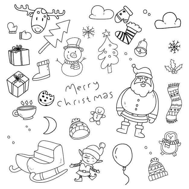 Winter set vector