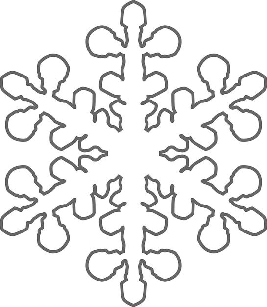 Vector winter sneeuwvlok icoon