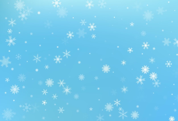 Winter snow background. falling snowflake vector