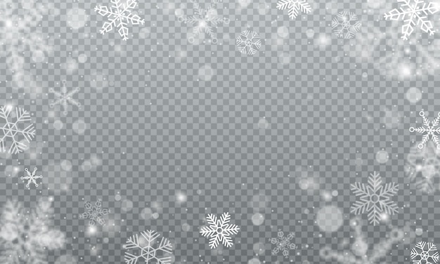 Winter snow storm background illustration