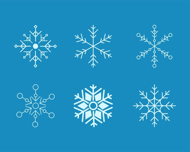 Winter snowflakes vector chirstmas design