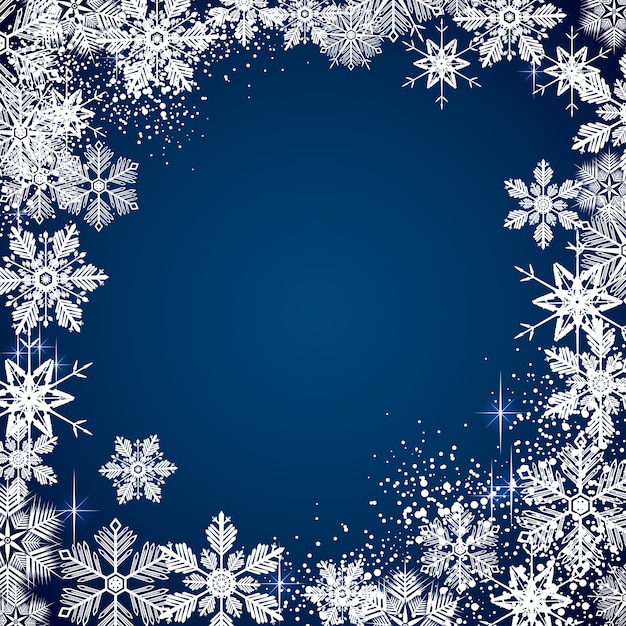 Winter snowy background