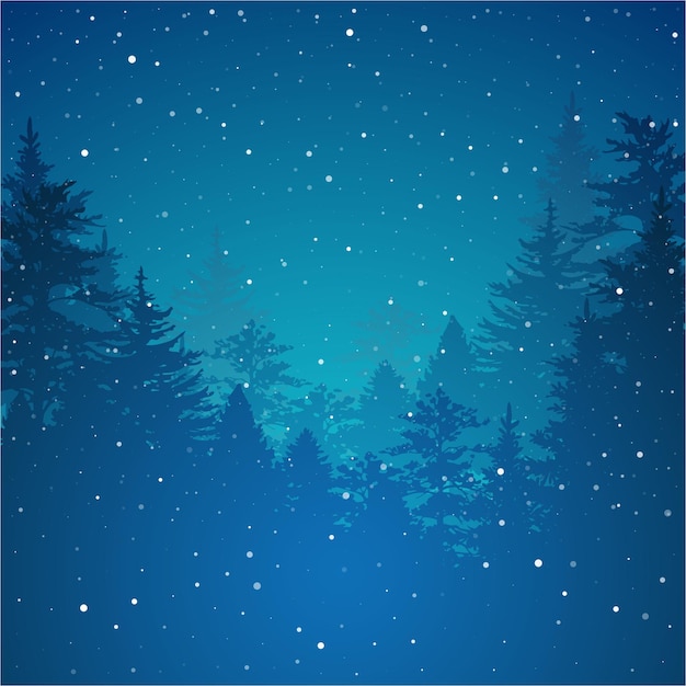 winter snowy background