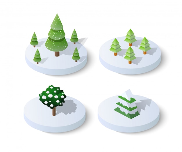 Winter snowy christmas icon