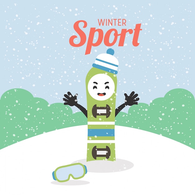 Vector winter sport illustration