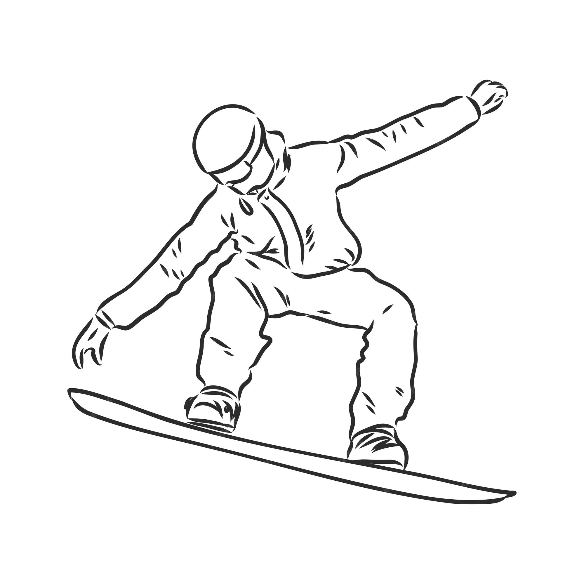 Learn to Draw Snowboarding