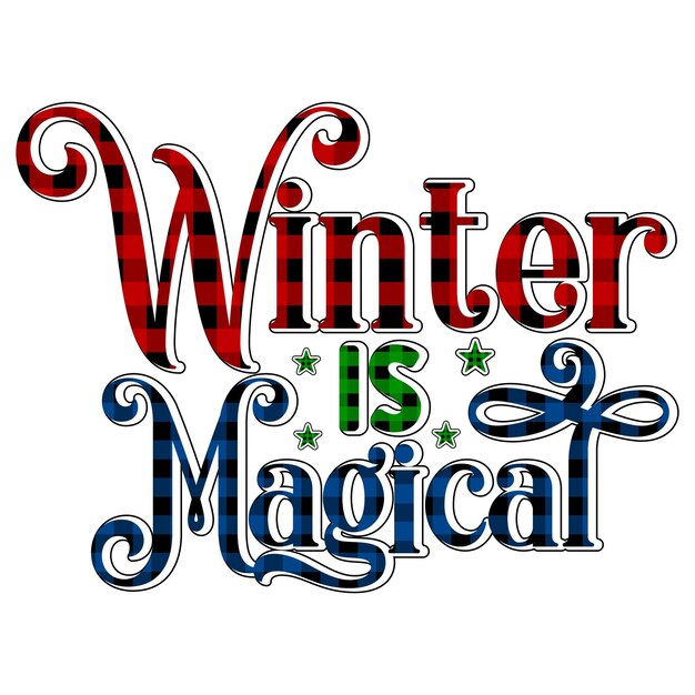 Winter Sublimation SVG Design Digital Download