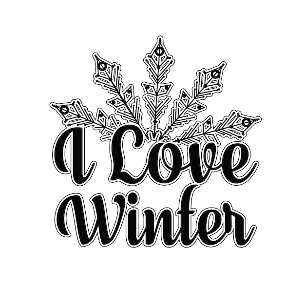 Vector winter svg tshirt design