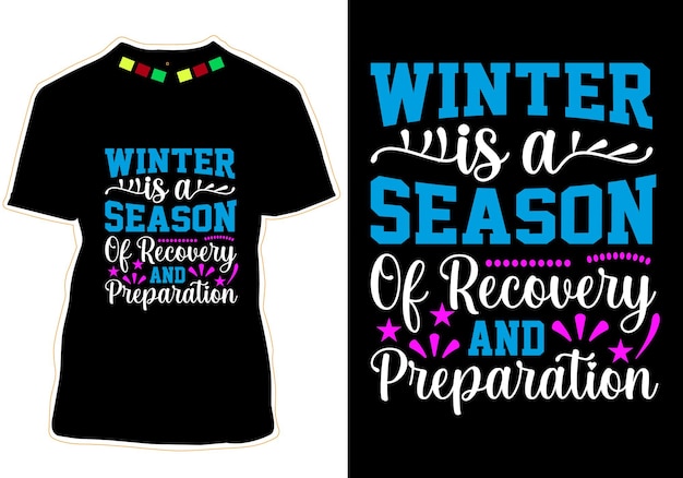 Winter t shirt Design vector
