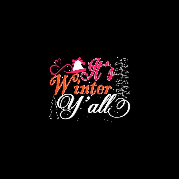 Winter t-shirt design, winterseizoen typografie, vectorillustratie.