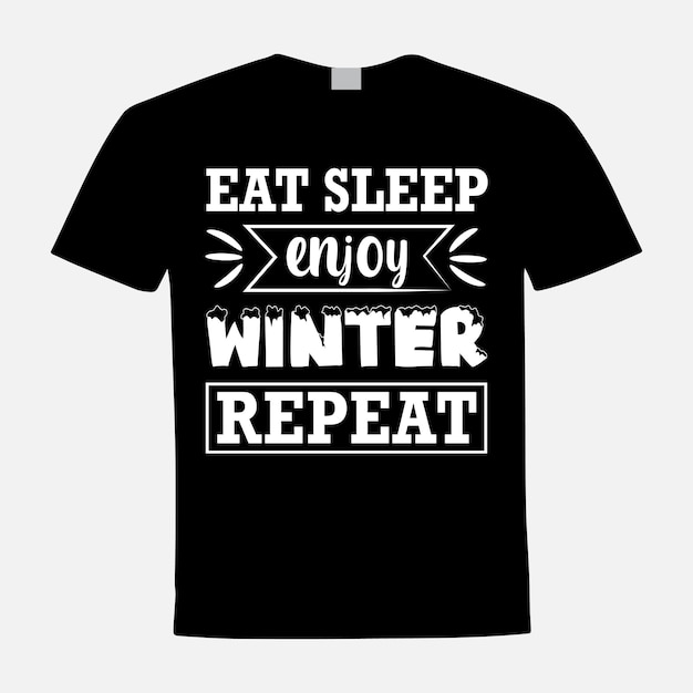 Vector winter t shirt design