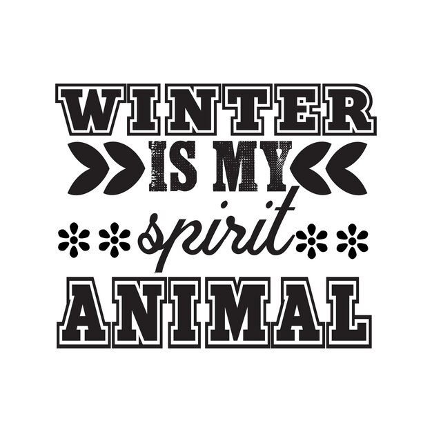 Vector winter t-shirt design