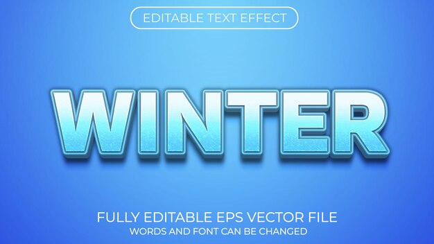 Winter text effect